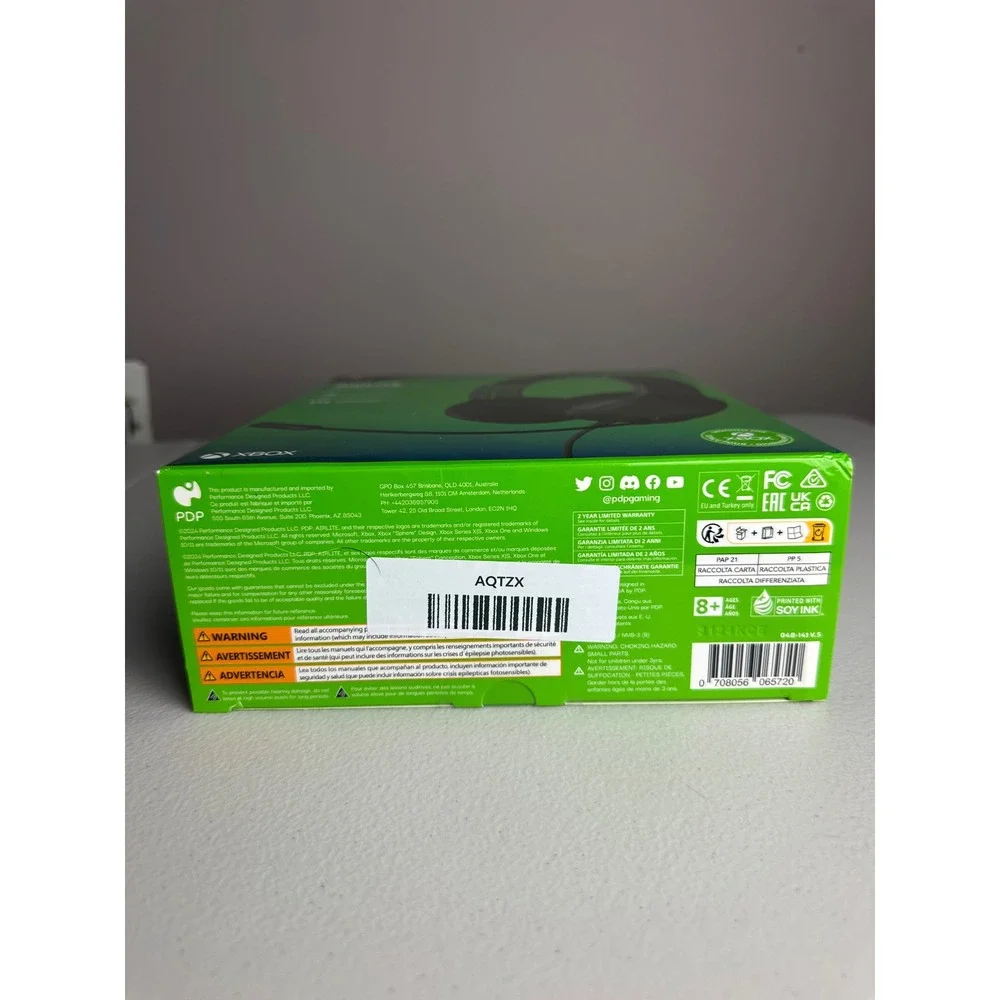 PDP Airlite Wired Stereo Gaming Headset for Xbox Series X|S Xbox One Black Green